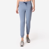 Women's Jogger/Track Pants with Drawstring- Blue Ashley Blue L