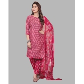 Kashvi Unstitched Crepe Printed Dress Material - Pink ( Pack of 1 ) - Pink