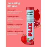 Plix Apple Cider Vinegar 15 Effervescent Tablets Apple Burst with Vitamin B12 (4 x 15 No)