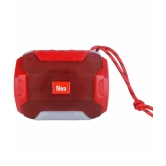 Neo A005 5 W Bluetooth Speaker Bluetooth v5.0 with USB Playback Time 4 hrs Red - Red