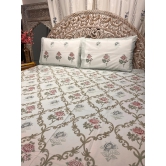 Hand Block Cotton Bedsheet | Ambrose Bedsheet-Super King