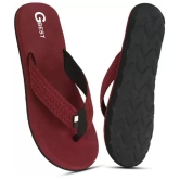 GBest - Maroon Men's Thong Flip Flop - None