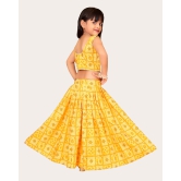 Girls Lehenga Choli Wesaren wear Readymade haldi seremony Lehenga for kids Girls-Yellow / 5 Years-6 Years