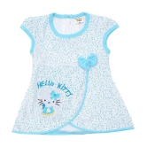 NammaBaby - Blue Cotton Blend Baby Girl Frock ( Pack of 1 ) - None