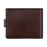 GEEO Brown Leather Mens Two Fold Wallet ( Pack of 1 ) - Brown