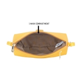 Baggit Yellow Faux Leather Sling Bag - Yellow