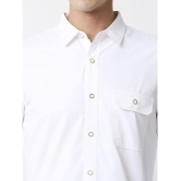 Solemio - White 100% Cotton Regular Fit Mens Formal Shirt ( Pack of 1 ) - None