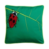 Hugs'n'Rugs Single Cotton Cushion Cover (40 x 40 cm) 16 x 16 - Green