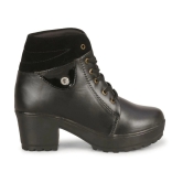 Ishransh - Black Womens Ankle Length Boots - None