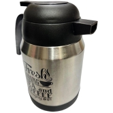 Dynore 1000 Thermos Silver Steel Flask ( 1000 ml ) - Silver