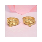 AanyaCentric Gold Toe Rings ( Pack of 1 ) - Gold