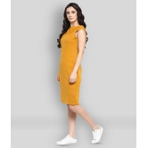 Zima Leto - Yellow Polyester Womens Shift Dress ( Pack of 1 ) - XS