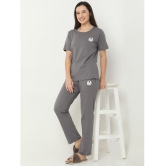 Smarty Pants Grey Cotton Womens Nightwear Nightsuit Sets ( Pack of 1 ) - None