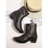 Shoetopia - Black Women''s Ankle Length Boots - None