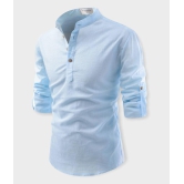 Life Roads - Blue Cotton Slim Fit Men's Casual Shirt (Pack of 1 ) - None