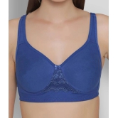 Clovia Pack of 1 Lace Non Padded Womens T-Shirt Bra ( Blue ) - None