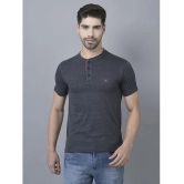 Dollar Cotton Blend Regular Fit Solid Half Sleeves Mens T-Shirt - Navy Blue ( Pack of 1 ) - None