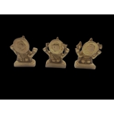 VRINDA METAL ART Brass Ganesh, Lakshmi , Sarswati , Idol Combo  Idol