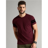 Forbro - Maroon Cotton Blend Regular Fit Men's T-Shirt ( Pack of 1 ) - None