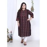 Swasti Cotton Printed Straight Womens Kurti - Black ( Pack of 1 ) - None