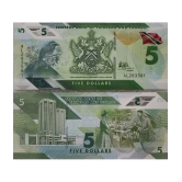 Hop n Shop - Trinidad & Tobago 5 Dollars Polymer UNC 1 Paper currency & Bank notes