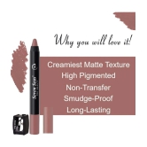 Seven Seas Matte Mood Non Transfer Crayon Lipstick | Long Lasting Crayon Lipstick (Nudy Mauve)