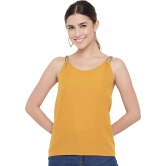 ALL WAYS YOU Women Top Crepe fabric  Yellow XS