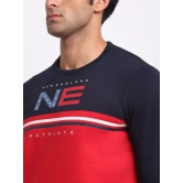 Rodamo  Men Red Colourblocked Sweatshirt