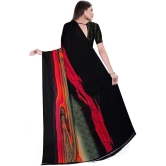 LEELAVATI - Black Georgette Saree With Blouse Piece ( Pack of 1 ) - Black