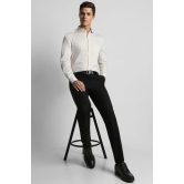 Men Cream Regular Fit Formal Full Sleeves Formal Shirt