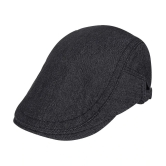 Zacharias Black Cotton Mens Cap ( Pack of 1 ) - Black