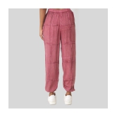 PPTHEFASHIONHUB - Rose Gold Rayon Regular Women's Joggers ( Pack of 1 ) - None