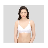 Elina - White Cotton Solid Womens Maternity Bra ( Pack of 1 ) - 34B