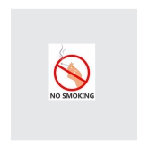 Asmi Collection Self Adhesive Wall Stickers No Smoking Sign Wall Sticker ( 30 x 25 cms )