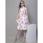 MINI & MING Floral Print Georgette Fit & Flare Dress