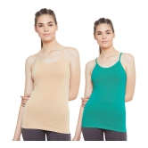 Outflits Cotton Smoothing Cami Shapewear - Pack of 2 - M