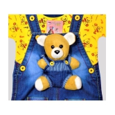 Wise Guys - Yellow & Blue Denim Baby Boy,Baby Girl Dungaree Sets ( Pack of 1 ) - None