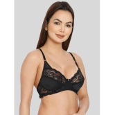 ILRASO - Black Lace Non Padded Women's T-Shirt Bra ( Pack of 1 ) - None