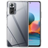 Case Vault Covers - Transparent Silicon Silicon Soft cases Compatible For Xiaomi Redmi Note 10 Pro Max ( Pack of 1 ) - Transparent