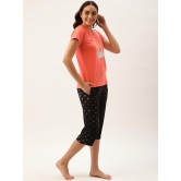 Women T-shirt & Capri Nightsuit-S