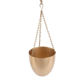 Hanging Capsule Planter (Set of 2)-Gold