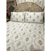 Hand Block Cotton Bedsheet | Daydream Bedsheet-Super King