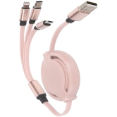 NBOX - Pink 3A Multi Pin Cable 1.2 Meter - Pink