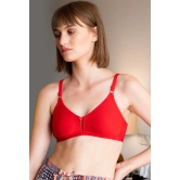 Sona WomenS M1020 Red Non Padded Soft Fabric Everyday T-Shirt Bra-38 / B / Red