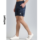 Mens Running Jacquard Shorts-Navy / M