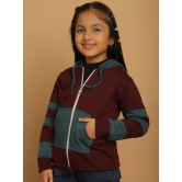 MINI & MING Girls Colourblocked Hooded Sweatshirt