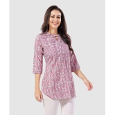 Meher Impex - Pink Crepe Womens A-Line Top ( Pack of 1 ) - None