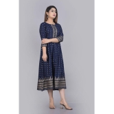 SIPET - Blue Rayon Womens Flared Kurti ( Pack of 1 ) - None