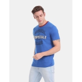 Aeropostale - Cotton Regular Fit Blue Men's T-Shirt ( Pack of 1 ) - None