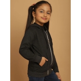 MINI & MING Girls Solid Hooded Sweatshirt